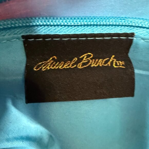 Laurel Burch Colorful Cat Tote Quirky Bag Rainbow Felines Dual Handles Zipper - Picture 8 of 16